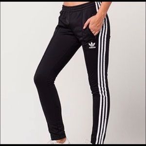 adidas Women’s Black Trefoil Joggers